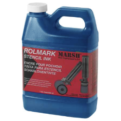 #20908, Marsh Rolmark Stencil Ink- Quart/Blue